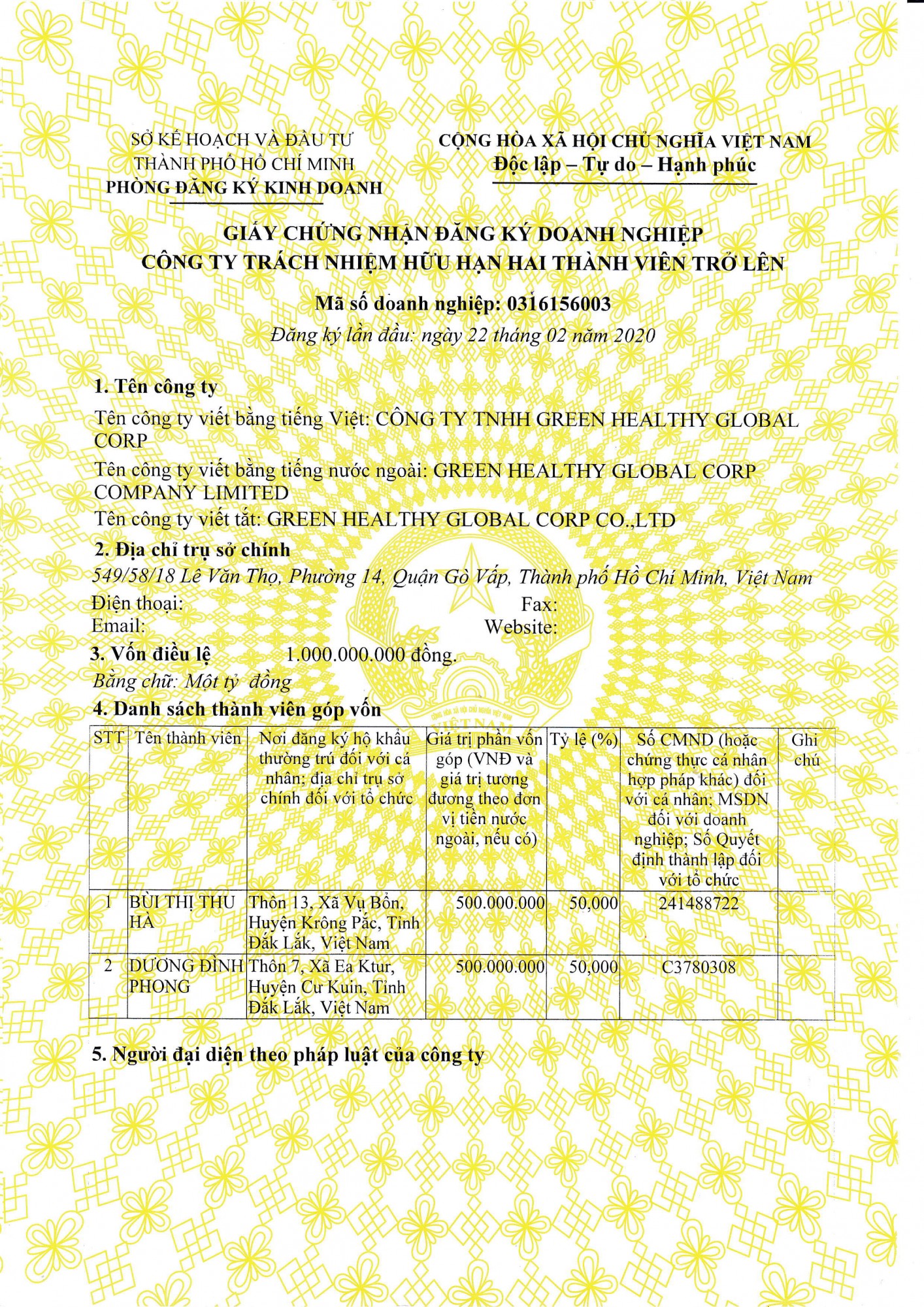 giay phep kinh doanh cty GREEN HEALTHY GLOBAL CORP 1